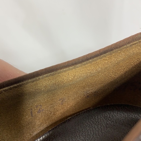 JOYCE California Dark Brown Heeled Loafer size 7-1/2 - Picture 12 of 12